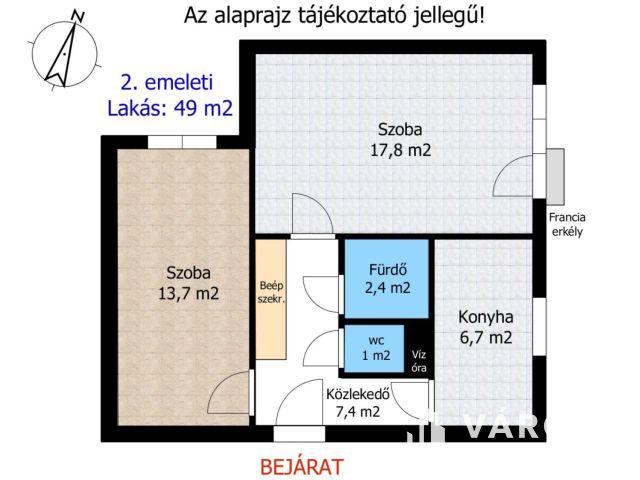 Győr Szabadhegyen Eladó lakás a Másodikon